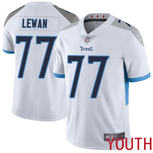 Tennessee Titans Limited White Youth Taylor Lewan Road Jersey NFL Football #77 Vapor Untouchable->youth nfl jersey->Youth Jersey